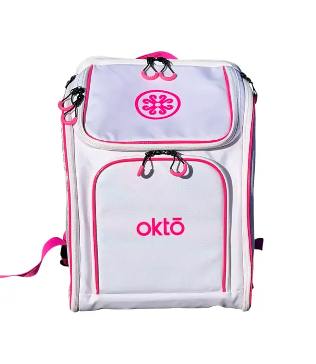 oktō Rec Lite Ultimate Paddle Sport Backpack White & Pink