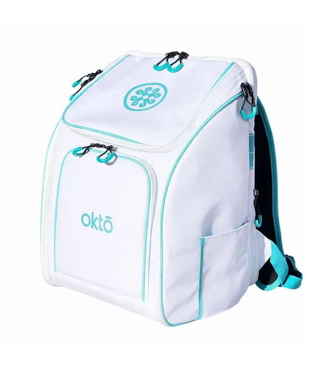 oktō Rec Lite Ultimate Paddle Sport Backpack White & Teal