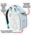 oktō Rec Lite Ultimate Paddle Sport Backpack White & Teal