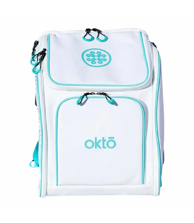 oktō Rec Lite Ultimate Paddle Sport Backpack White & Teal
