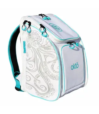oktō Rec Lite Ultimate Paddle Sport Backpack White & Teal