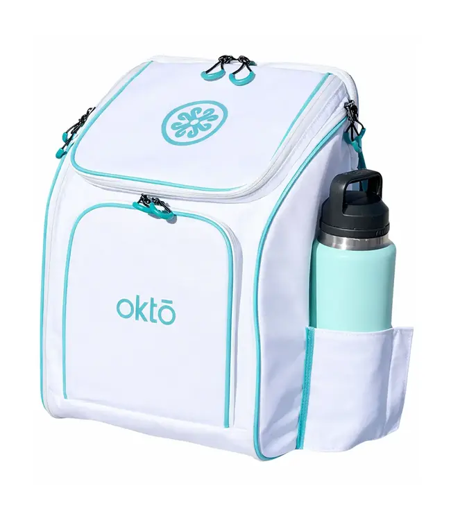 oktō Rec Lite Ultimate Paddle Sport Backpack White & Teal
