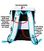 oktō Rec Lite Ultimate Paddle Sport Backpack White & Teal