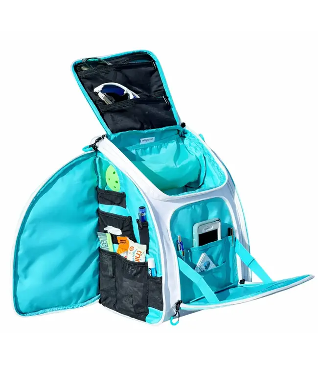 oktō Rec Lite Ultimate Paddle Sport Backpack White & Teal