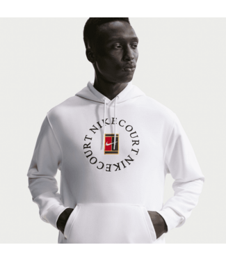 Nike NikeCourt Heritage Dri-FIT French Terry Pullover Hoodie White M's