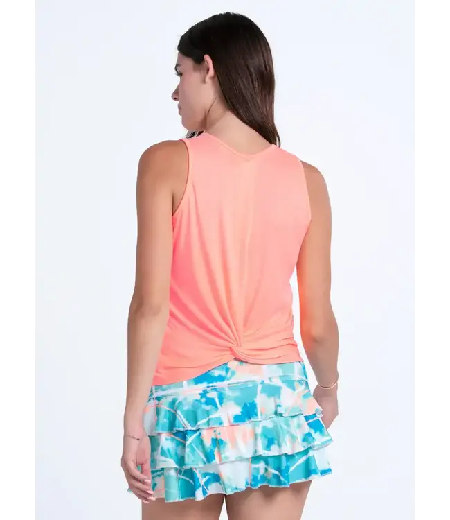 Lucky In Love Twist Back Rib Tank W's