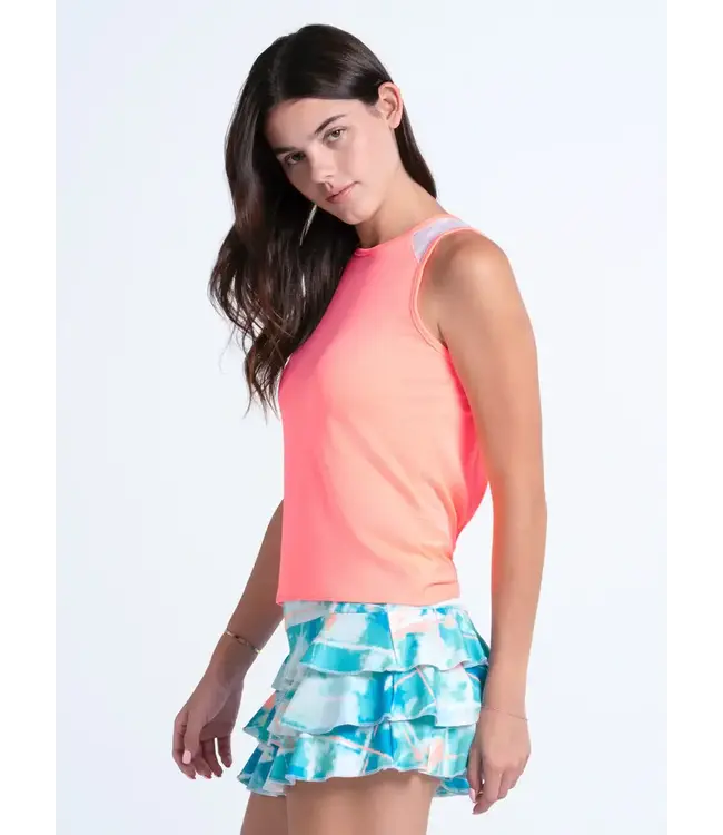 Lucky In Love Twist Back Rib Tank W's