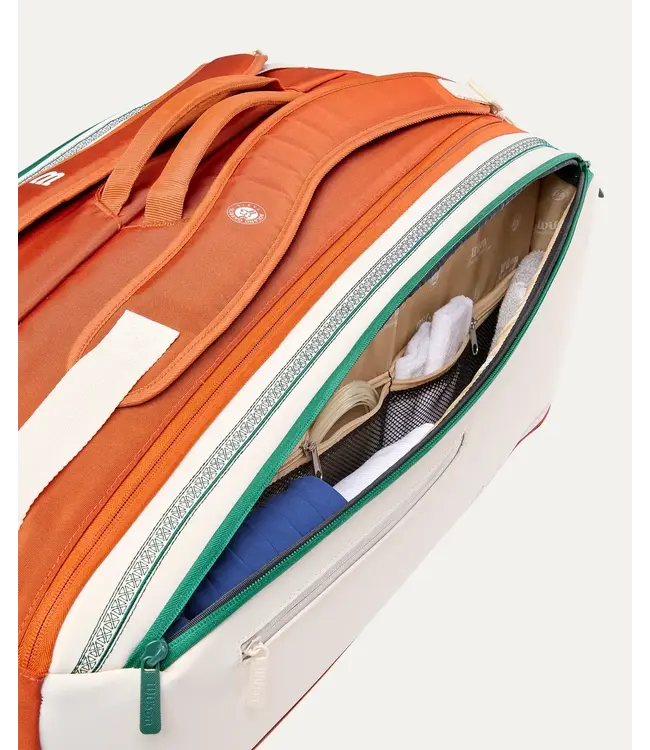 Wilson Roland Garros 2026 9PK Racket Bag Cream