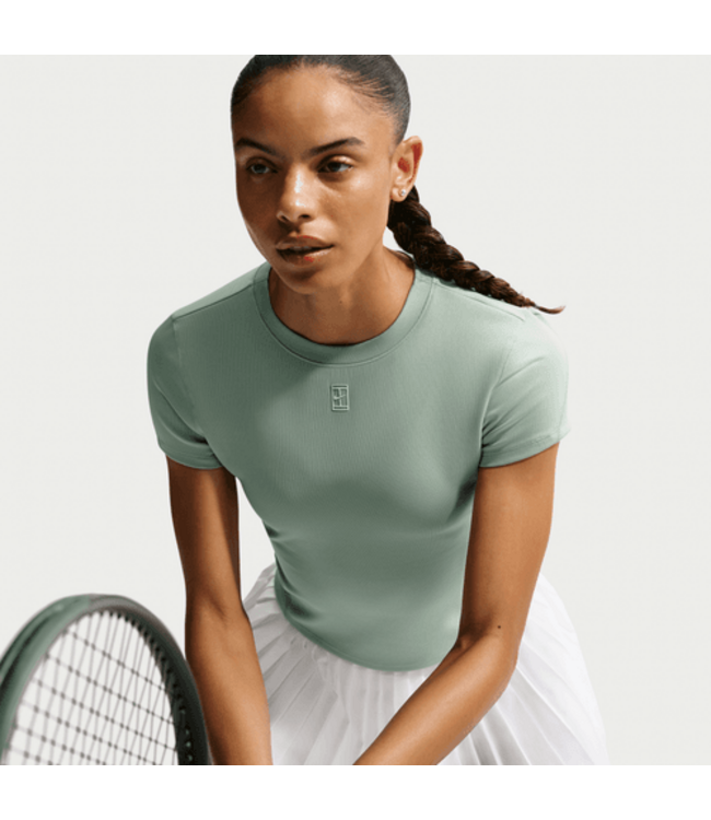 Nike NikeCourt Advantage Dri-FIT Short-Sleeve Top Steam/White W's
