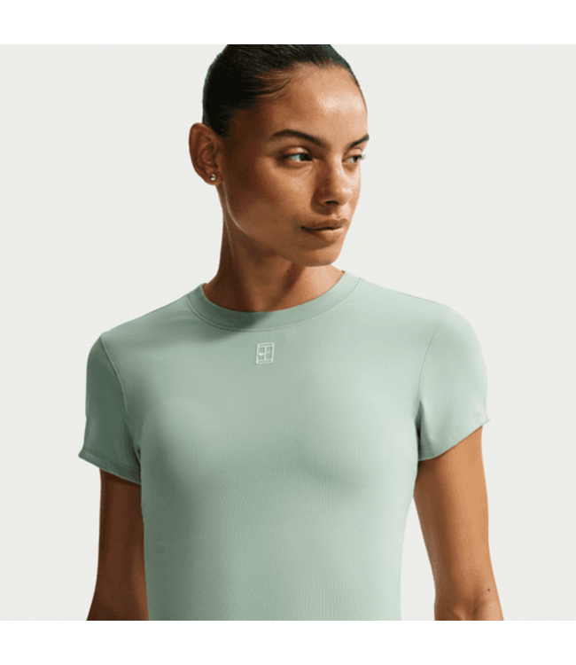Nike NikeCourt Advantage Dri-FIT Short-Sleeve Top Steam/White W's
