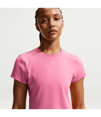 Nike NikeCourt Advantage Dri-FIT Short-Sleeve Top Peony/White W's