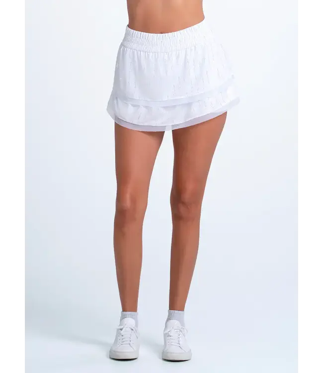Lucky In Love Distress Pin Skirt W's