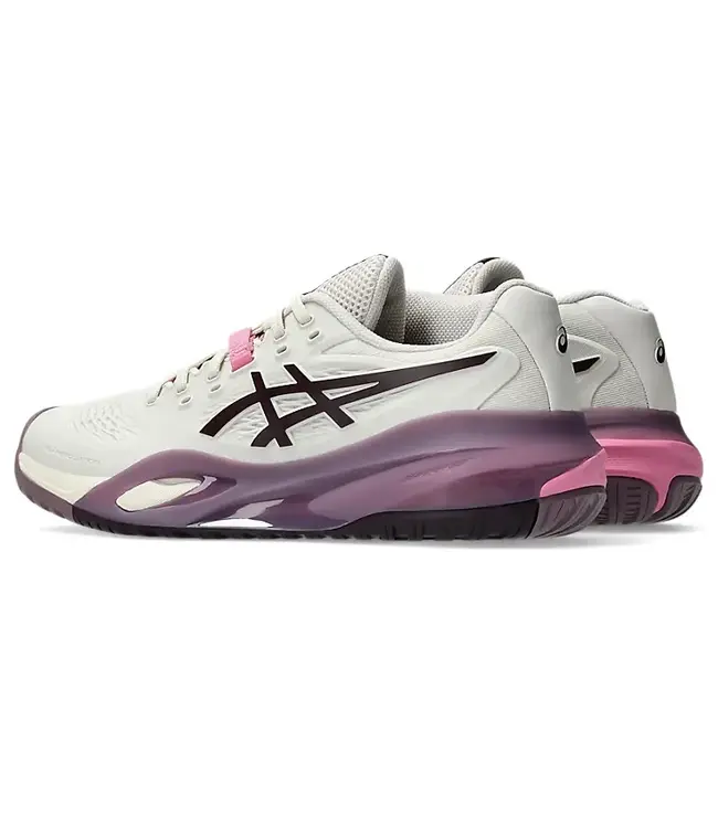 ASICS AMERICA Gel Resolution X Wide (D) Soft Oat/Dark Aubergine W's