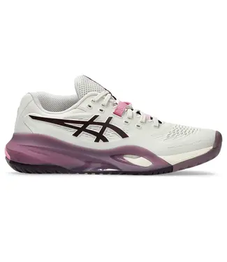 ASICS AMERICA Gel Resolution X Wide (D) Soft Oat/Dark Aubergine W's