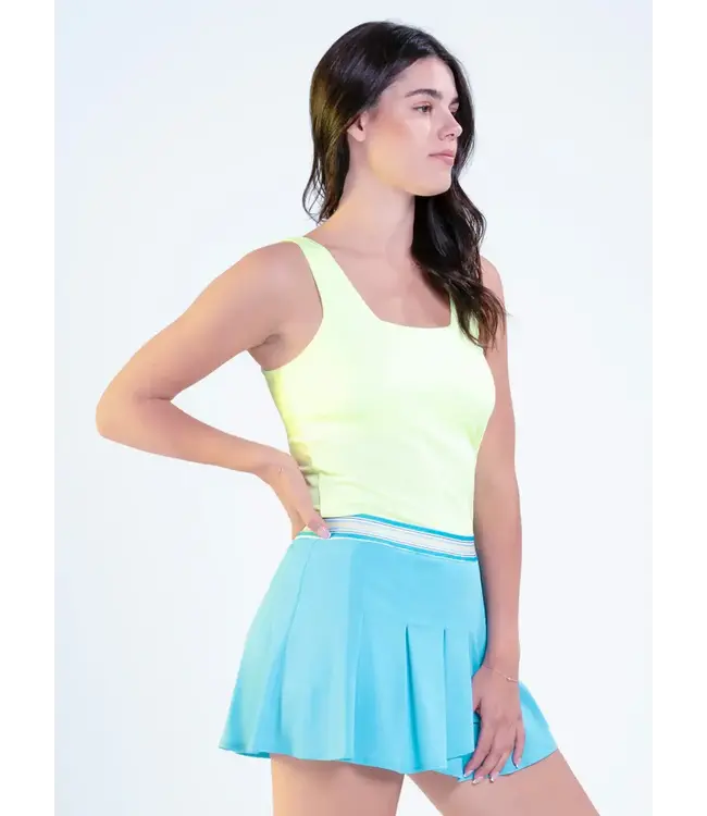 Lucky In Love Squared Up Tank Lemon Frost W's