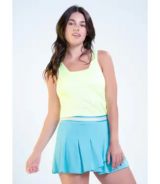 Lucky In Love Squared Up Tank Lemon Frost W's