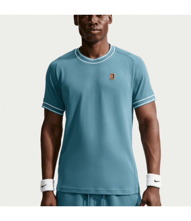 Nike NikeCourt Heritage Short-Sleeve Top Smokey Blue M's
