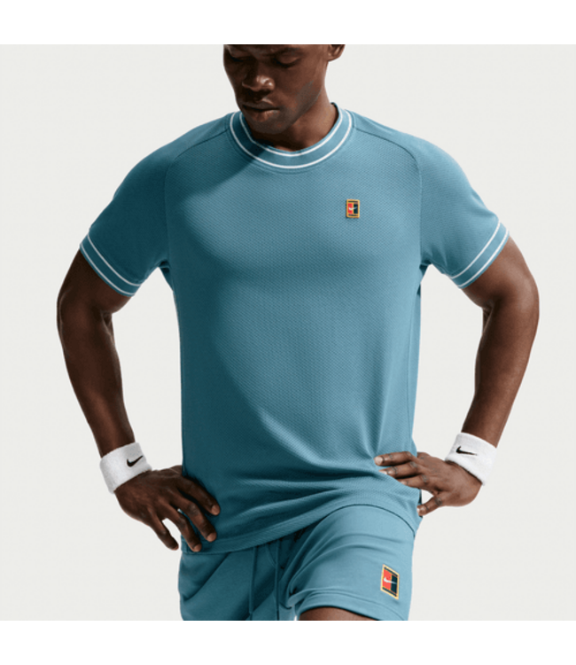 Nike NikeCourt Heritage Short-Sleeve Top Smokey Blue M's