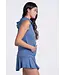 Lucky In Love Lucky Day Hoodie Vest Steel Blue W's