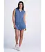 Lucky In Love Lucky Day Hoodie Vest Steel Blue W's