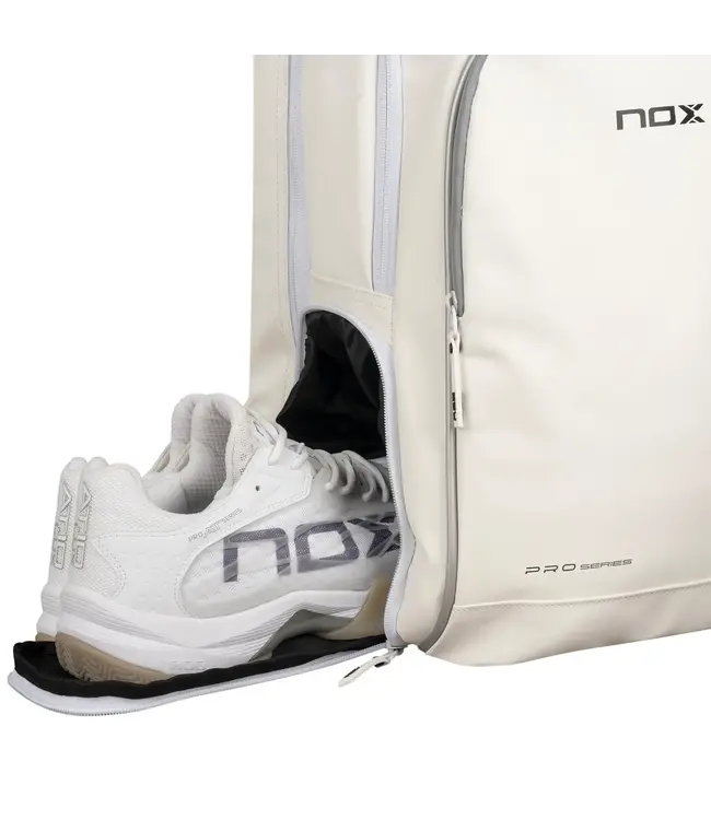 NOX PRO Series Padel Backpack White