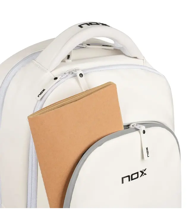 NOX PRO Series Padel Backpack White
