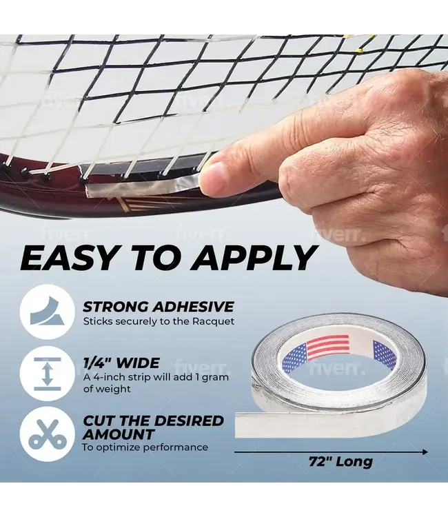 Tourna Lead Tape 1/4" x 72"