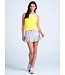 Lucky In Love Airplay Rib Tank Yellow W's