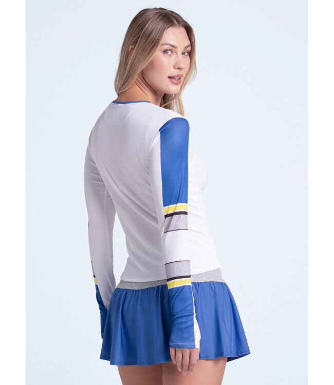 Lucky In Love Bold Statement Long Sleeve White W's