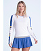 Lucky In Love Bold Statement Long Sleeve White W's