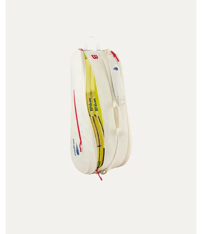 Wilson US Open 2026 Team Racket Bag 6 White