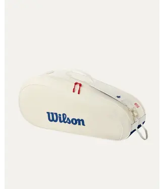 Wilson US Open 2026 Team Racket Bag 6 White