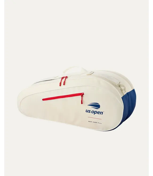 Wilson US Open 2026 Team Racket Bag 6 White