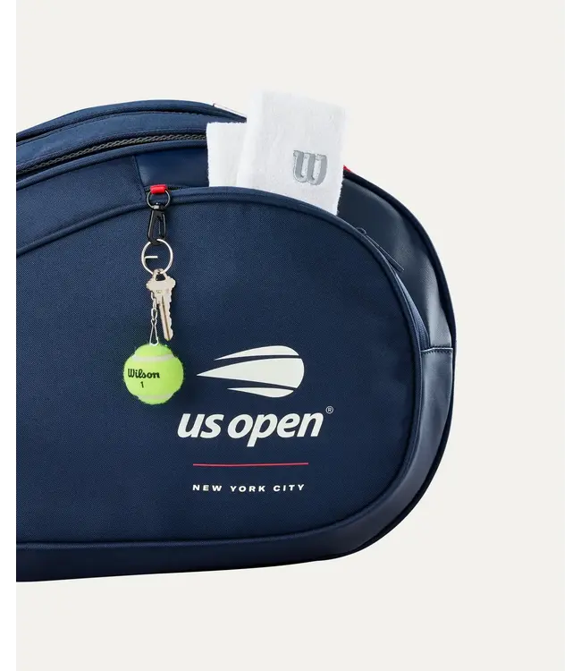 Wilson US Open 2026 6PK Racket Bag White/Navy
