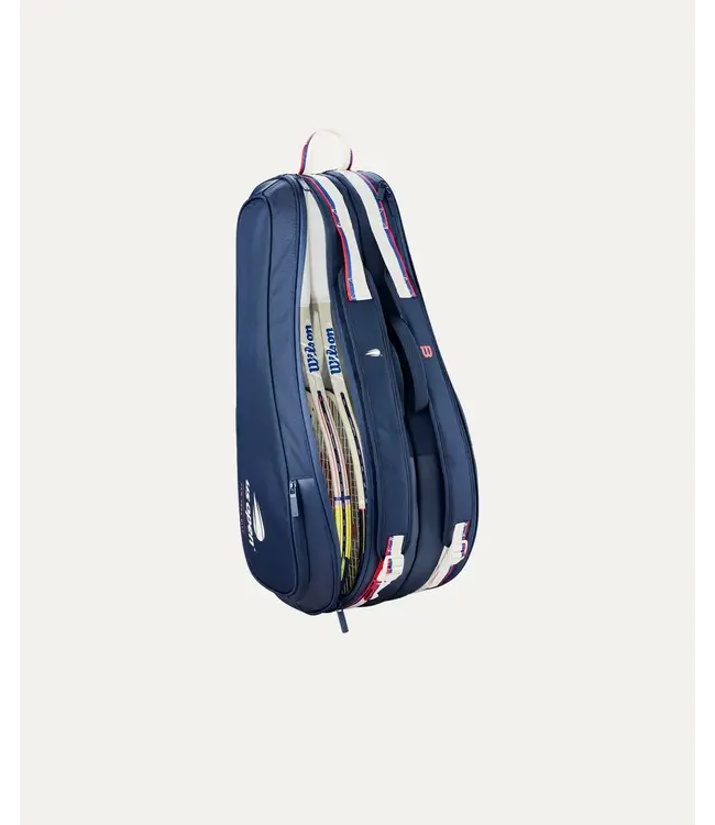 Wilson US Open 2026 6PK Racket Bag White/Navy