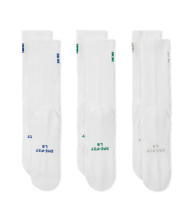Nike Everyday Elevated Crew Socks 3-Pack Multi-Color