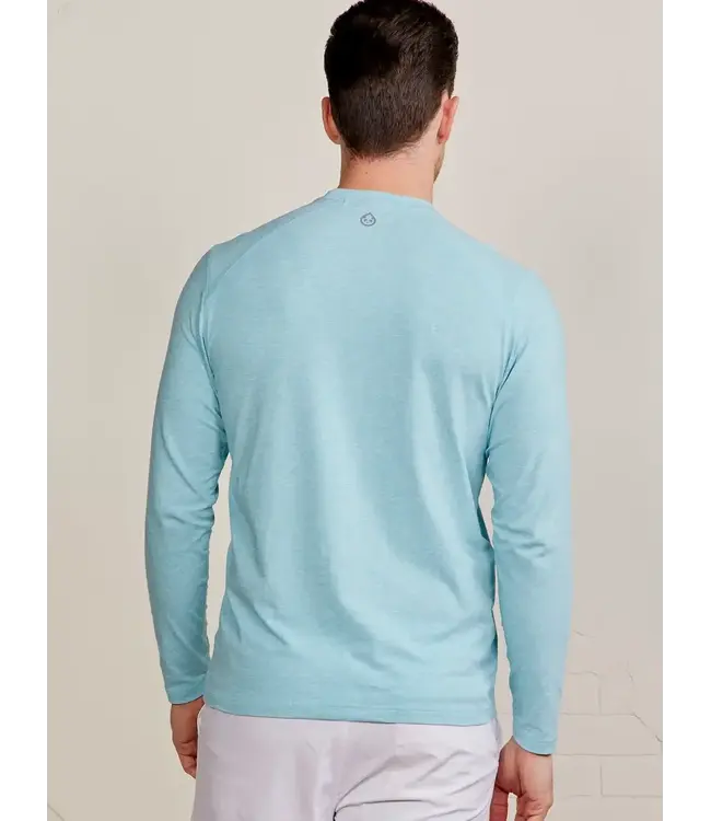 Tasc Carrollton Long Sleeve Fitness T-Shirt Waterfall Heather M's