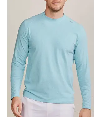 Tasc Carrollton Long Sleeve Fitness T-Shirt Waterfall Heather M's