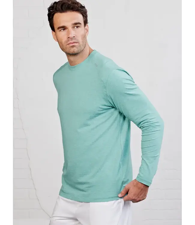 Tasc Carrollton Long Sleeve Fitness T-Shirt Meadowbrook Heather M's