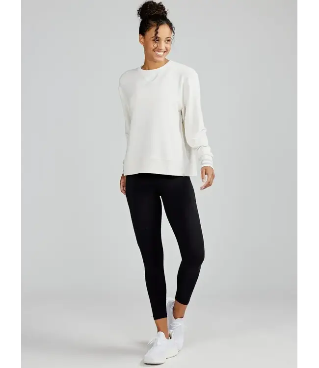 Tasc Clubhouse French Terry Sweatshirt Coconut Heather W's