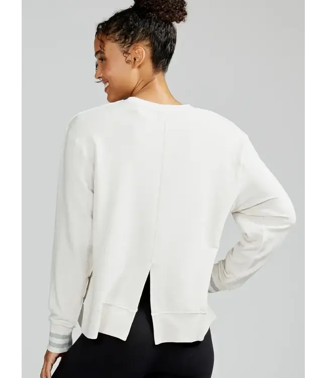Tasc Clubhouse French Terry Sweatshirt Coconut Heather W's