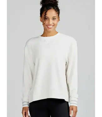 Tasc Clubhouse French Terry Sweatshirt Coconut Heather W's