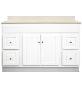 BKS Glossy White Vanity Cabinet 48"W x 18"D x 34 ½