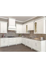 BKS Cabinet Shaker White Outside Molding: ľ"W x ľ"H x 96"L - Wood SC5