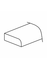 BKS Cabinet Shaker White Scribe Molding: ľ"W x Ľ"H x 96"L SC1