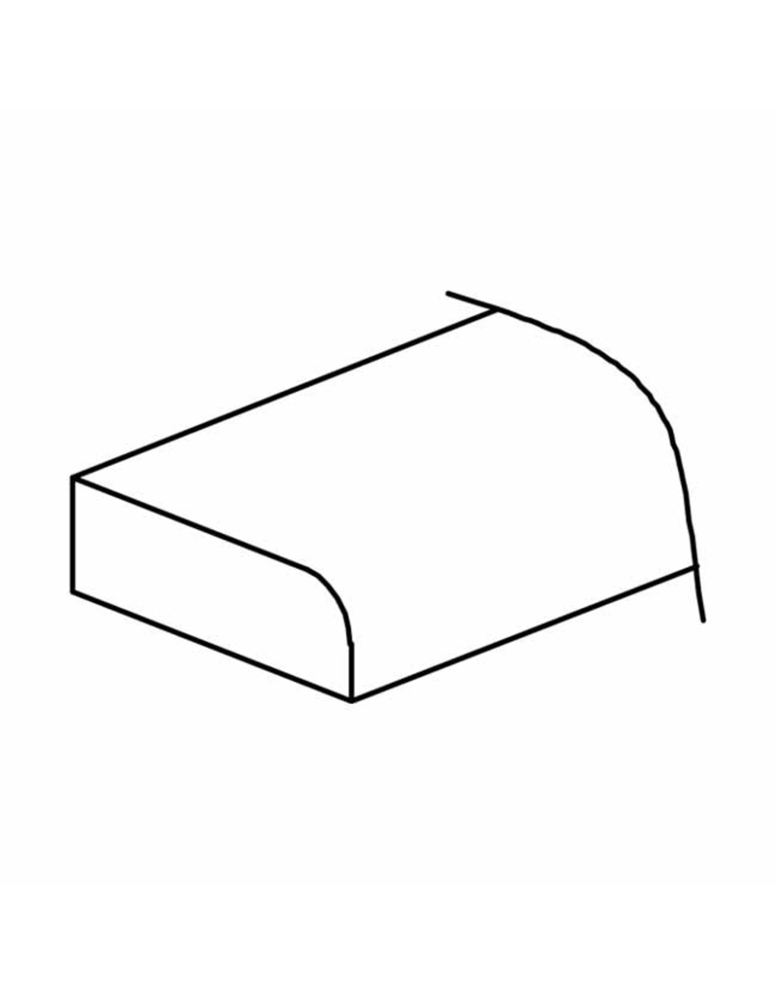 BKS Cabinet Shaker White Scribe Molding: ľ"W x Ľ"H x 96"L SC1