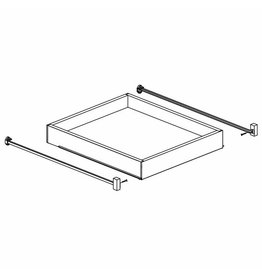 BKS Cabinet Shaker White Roll Out Tray for 30"W Base