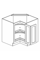 BKS Cabinet Shaker White Lazy Susan Base: 36"W x 34 ˝"H x 24"D -                                           2 Revolving Shelves