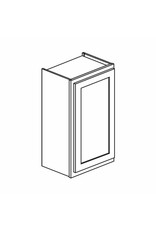 BKS Shaker White Wall Cabinet 12” W x 30”H x 12”D – 1D, 2S W1230