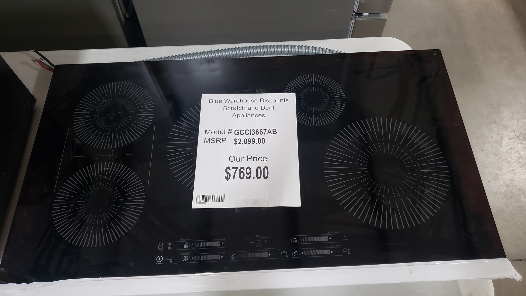 Scratch & Dent Frigidaire Electric Cooktop GCCI3667AB Blue Warehouse